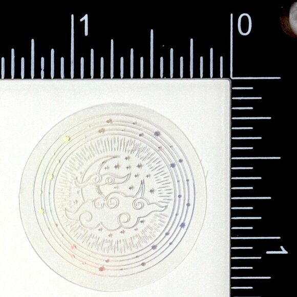 ๐10/$10๐ Silver Celestial Holographic Translucent Waterproof Vinyl Sticker - Picture 1 of 1